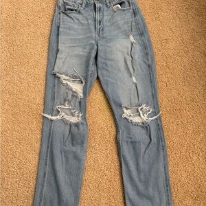 Hollister Light Blue Distressed  Jeans